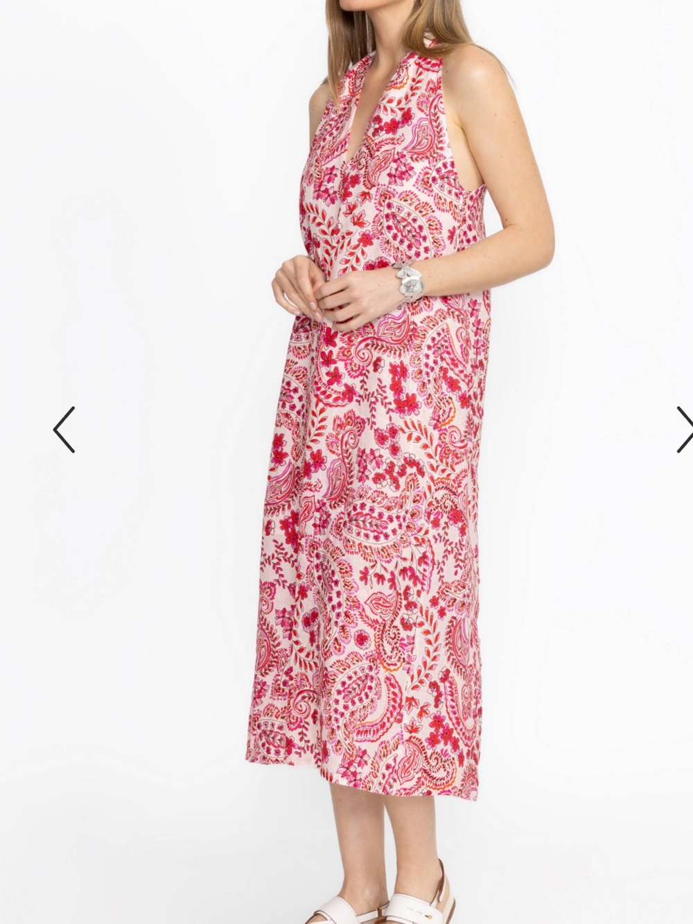Johnny Was Lillet Linen Criss Cross Dress - Picture 15 of 16